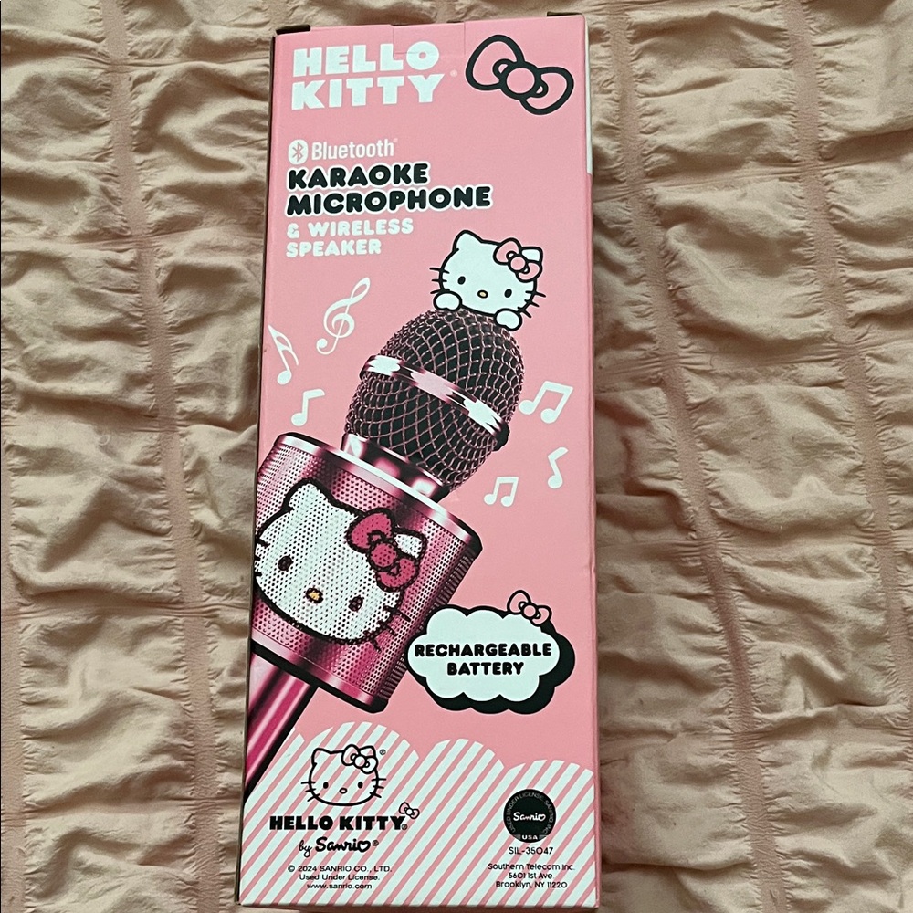 Hello Kitty Pink Bluetooth Karaoke Microphone